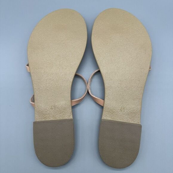 J Crew Kayu Olympia Sandals Natural Beige Sleepers Womens US 9 - Picture 4 of 4